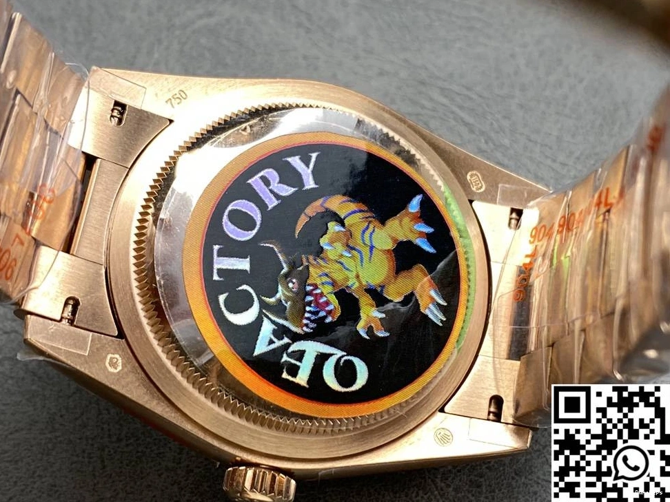 Chocalate Date v5 Steel Rolex 36mm Tungsten Dial Factory Day M128235 QF Gold Rose 1110